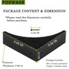 Foxwake Black Metal Corner Guards Decorative Wood Funiture, 2.56'' Box
