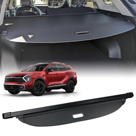 for 2021-2026 Kia Sportage Cargo Cover - Tesmirror Rear Cargo Cover Privacy Retractable Rear Storage Cargo Cover Security Shield Shade for 2021 2022 2023 2024 2025 2026 kia sportage Accessories