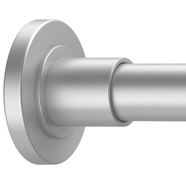 GXOACKJ Silver Shower Curtain Rods - 31-80 Inch Spring Tension Shower Rods for Bathroom, Adjustable, No Drilling, No Rust, Stainless Steel