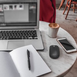 LogiLink Kabellose Funk Maus (2,4 GHz) mit 1000 DPI, Schwarz