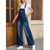 Cicy Bell Women's Denim Bib Overalls Casual Adjustable Strap Wide