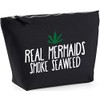 Hippowarehouse Real mermaids smoke seaweed printed make up cosmetic wash