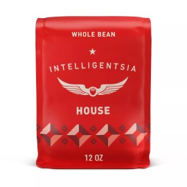 Intelligentsia House Blend Whole Bean Coffee 12 Ounce Bag Direct Trade Freshness