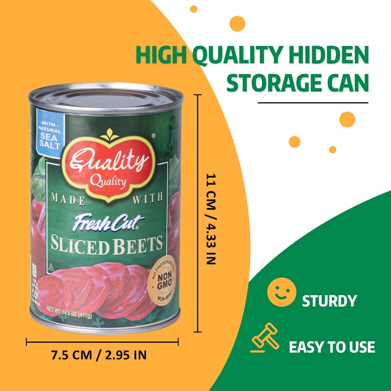 BarGifts Hidden Safe Fake Stash Can with Hidden Compartment, Hidden
