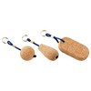 Pack of 5 Boots Key Pendant Made of Cork |
