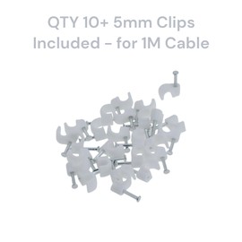 Reulin TV Aerial Cable 1M Long Male to Male Antenna Coaxial Wire 1 M Slim 3C2V RF Coax Lead Compatible with Televison Signal Amplifiers Y Splitter Wall Socket Booster Sky Box Gold Plated 1 Metre