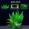 BOLYEE 2 Pack Aquarium Decor Plastic Plants, Large Artificial Fish