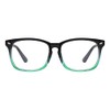 Maxjuli Blue Light Blocking Glasses,Computer Reading/Gaming/TV/Phones Glasses for Women Men(Blue Gradient Green)