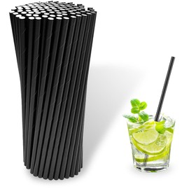 jwtyu Straws, Pack of 500 Straws, Length 197 mm, Cocktail Straws, Suitable for Households, Bars, Restaurants and Parties