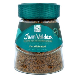 Juan Valdez Decaffeinated Freeze Dried Coffee 3.5 OZ - Premium Colombian Coffee