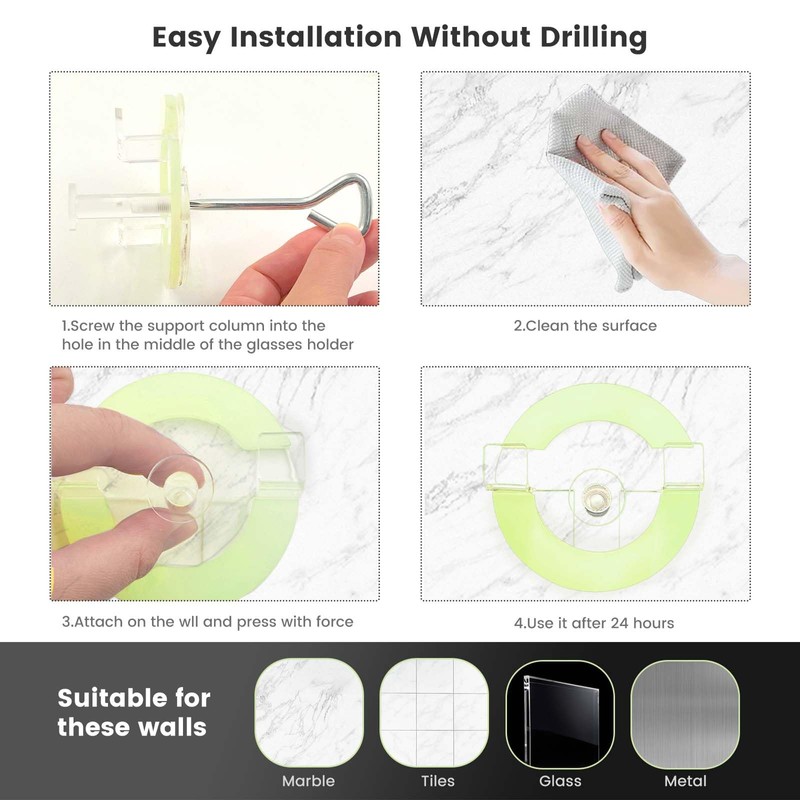 Daily Treasures Glowing Glasses Holder, White