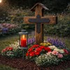 Mariles Lantern on Pole Ground Spike Handle for Standing Weatherproof