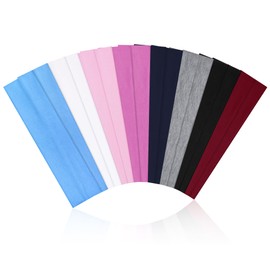 16Pcs Headbands for Women - Multicolor Absorb Sweat Non Slip Absorb Sweat Sports Hair Bands（ Soft Cotton Cloth Stretchy Headbands ）（Suitable for Fitness Yoga Outdoor Exercise ）