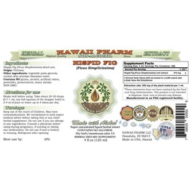 Hispid Fig (Ficus Simplicissima) Glycerite, Organic Dried Roots Alcohol-Free Liquid Extract, Wu Zhi Mao Tao, Glycerite Herbal Supplement 32 oz Unfiltered