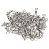 50pcs Ball Bearing Swivels Connector High Strength Stainless Steel Solid