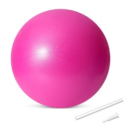 TRIXES Pink Pilates Ball Exercise Exercise Ball Made of PVC Foam Yoga Workout Gym Exercise 20 cm Diameter