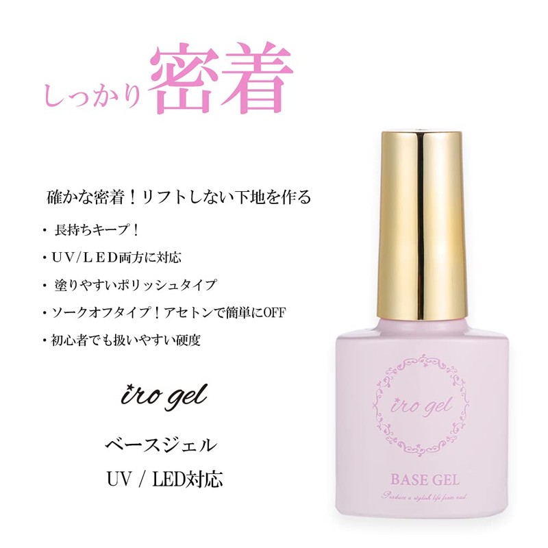 irogel Gel Nail UV LED Base Coat & Matte Top