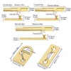 Slide Surface Door Bolt, Heavy Duty Solid Brass Concealed Surface