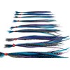 20 Real Feather Hair Extensions: Short Skinny 7-9 inch (18-23cm)