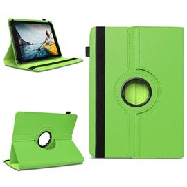 na-commerce Tablet Protective Case Compatible with Medion Lifetab E10714 P10752 E10702 P10710 P10612 P10752 P9701 E10604 P10603 E10714 P10606 P10602 Case 360° Rotatable Universal Case, Colours: Green