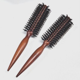 Natural Bristle Hair Roll Brush Drying Comb 1 Count 2ea