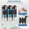 3 Chamber Shampoo and Conditioner Dispenser for Shower Wall -