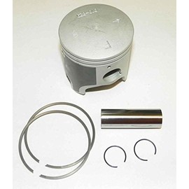 Piston Kit Compatible with Yamaha 800cc All Models Power Valve Motor 2 Cylinder OEM# 66E-11631-01-A0, 66V-11631-00-A0 Platinum Series (010-829-07PK - 1.00mm (80.90mm))