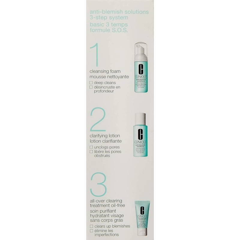 Clinique 3 Piece Anti Blemish Solutions 3 Step System Kit