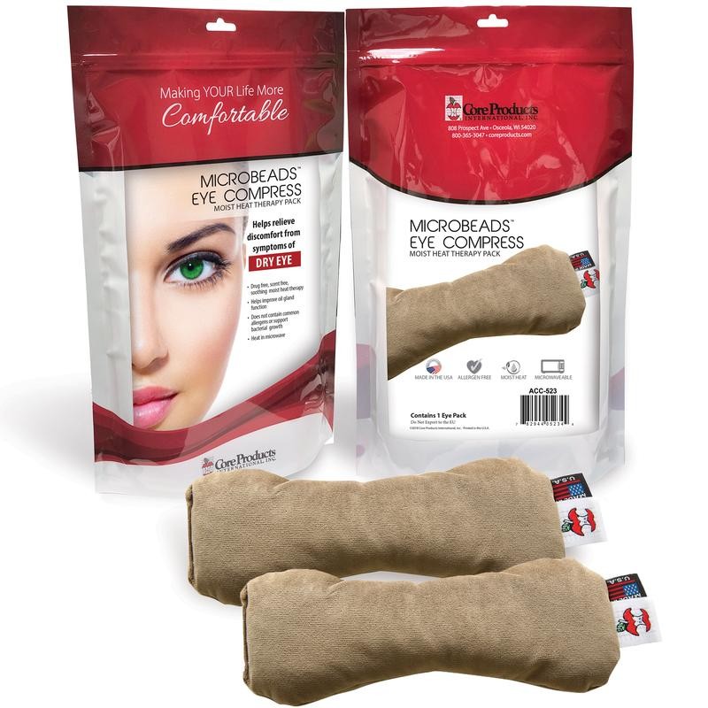 Core Products MicroBeads Dry Eye Compress Microwave Activated, Fast Acting