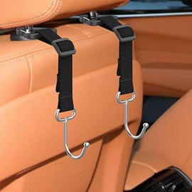 Car Seat Hook For Headrest,Adjustable Headrest Organizer Hook For Seat Back | Automobile Accessories Car Interior Storage And Organization For Shopping Bags, Purses