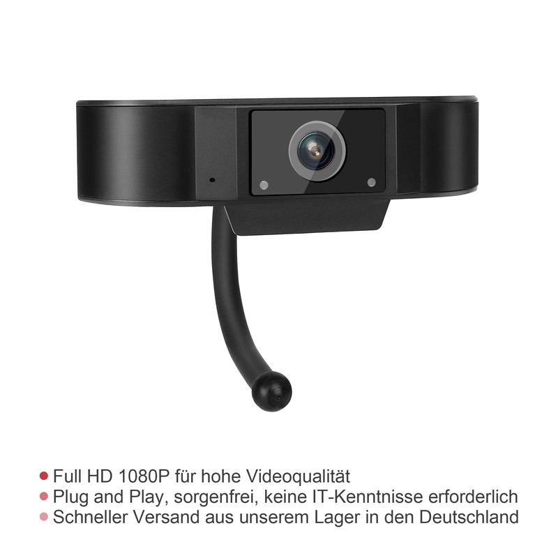 WIWACAM Full HD Video Webcam 1080P Web Camera with Microphone