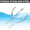 Cuticle Nipper and Double End Cuticle Pusher Tool Stainless Steel
