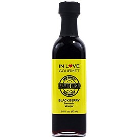 In Love Gourmet Blackberry Balsamic Vinegar 60ML/2oz (Sample Size) Great on Fish, Chicken, Roasted Meats, Amazing on Ice Cream
