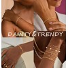 ZHESHY Silver Gold Bracelets for Women Trendy 14K Gold Plated