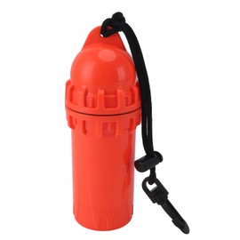 Kayak Container Bottle,Underwater Capsule Container Dry Storage Bottle with Clip for Diving, Snorkeling, Surfing, Kayaking (Red)
