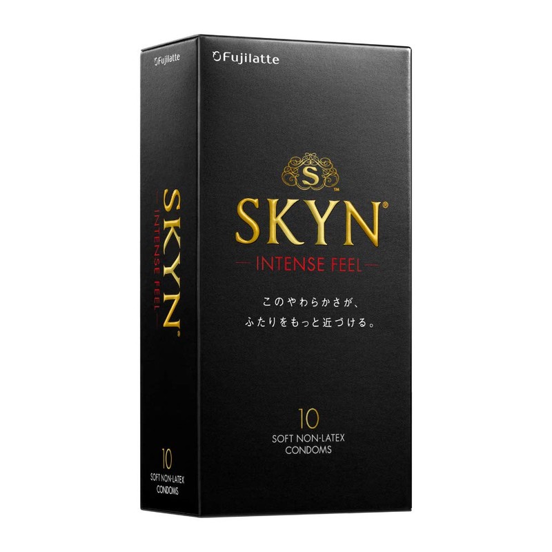 【SKYN (スキン) Intense feel】 つぶつぶ コンドーム 10個入 【柔らか素材で自然な使用感】 不二ラテックス