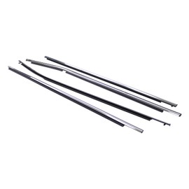 DriveFix Chrome Front Rear Left and Right Door Window Belt Weatherstrip Trim Seal for Toyota Corolla 2014-2019