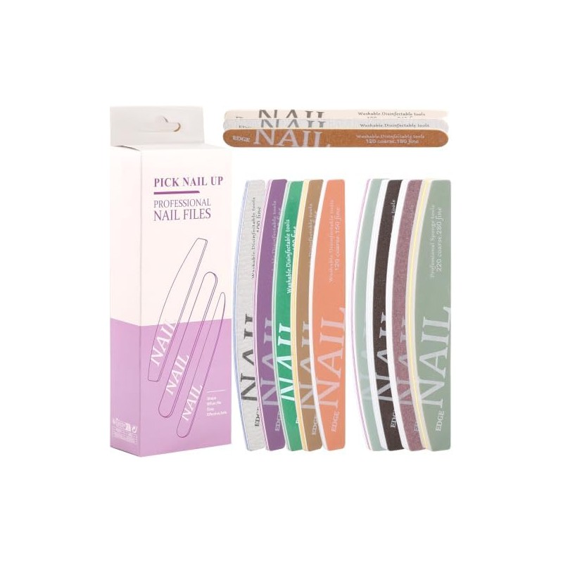 12 Piezas Limas para Uñas Lima de Uñas Kit de