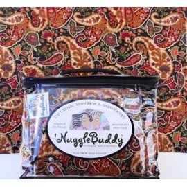 'NUGGLEBUDDY New! Microwavable Moist Heat & Aromatherapy Organic Rice Pack-Cold Packs! Gorgeous "HARVEST PAISLEY" Fabric Infused with SWEET LAVENDER Aromatherapy!