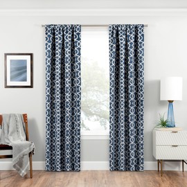 Eclipse Isanti - Cortinas de oscurecimiento de habitación para recámara, 37 x 63 Pulgadas, Aislamiento térmico, Cortinas de Bloqueo de luz con Bolsillo para Barra de Estar, Color índigo