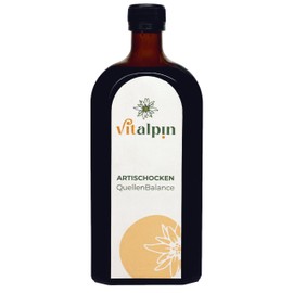 Hynolia Naturprodukte - Artischocken Tonikum Drink 500 ml in Glasflasche - Pflanzen-Extrakt aus Artischocken, Mariendistel, Bitterorangen & Enzianwurzel (Serie QuellenBalance) Alkoholgehalt: 16,8%