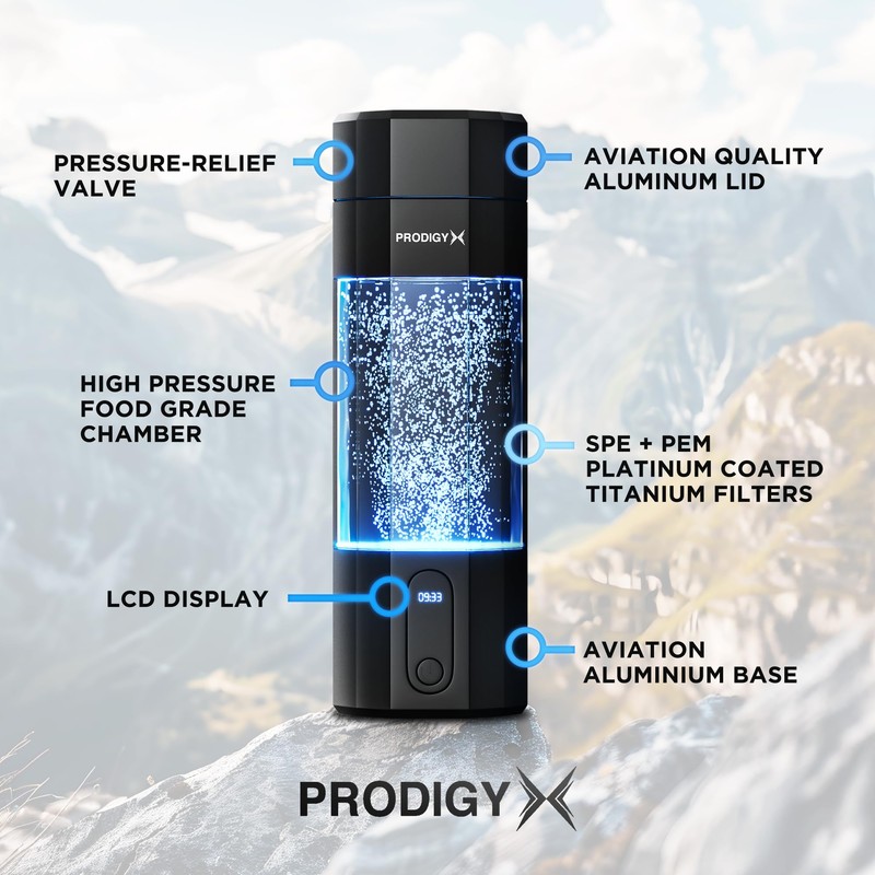 PRODIGY X Hydrogen Water Bottle - Up to 5.8PPM Potency