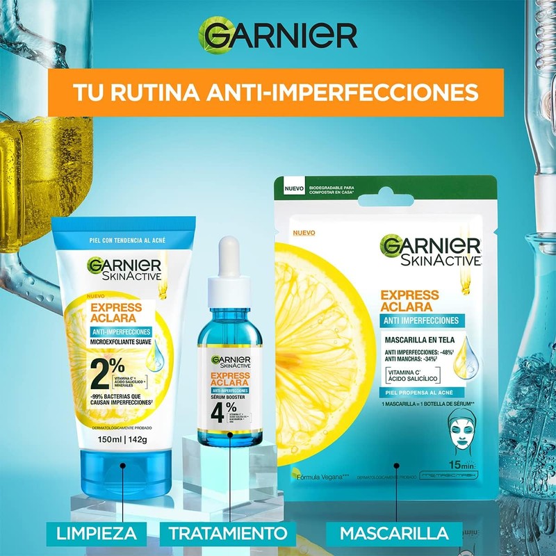 Garnier Express Aclara Mascarilla Anti Acné 23g