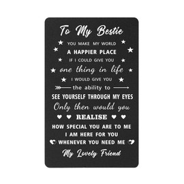FALOGI Best Friend Birthday Card, Special Friend Gifts for Boys Girls, My Bestie Gifts for Women Men