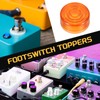 MECCANIXITY 10 Pcs Footswitch Toppers Guitar Pedal Button Caps Plastic