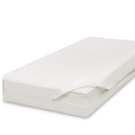 allsaneo Premium Allergy Sufferers Mattress Cover 90 x 200 x 30 cm | Allergy Cover Extra Soft and Lightweight | Anti Mite Encasing | Dust Mite Protection | Allergy-Proof Intermediate Cover | TÜV