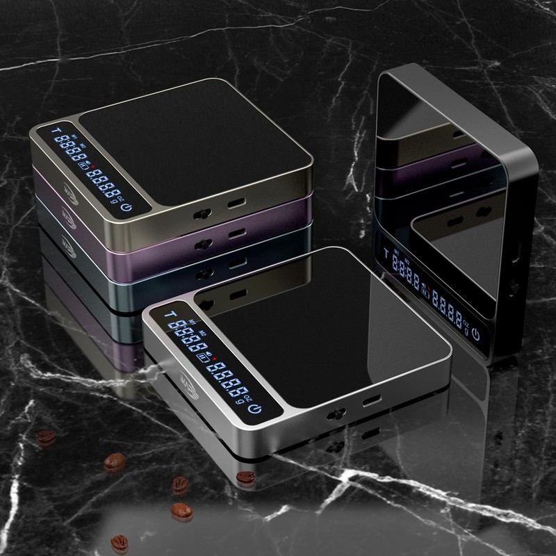 IKAPE Digital Coffee Scale, Premium Aluminium Espresso Scales with Timer,