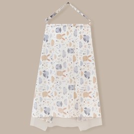 Aywyl Nursing Cape Baby Stroller Cover, Mosquito Net Function, Dual Use, Large Size, High Quality, Cotton Fabric, 360° Safe, Adjustable Drawstring, Breathable, Multi-functional, Slim