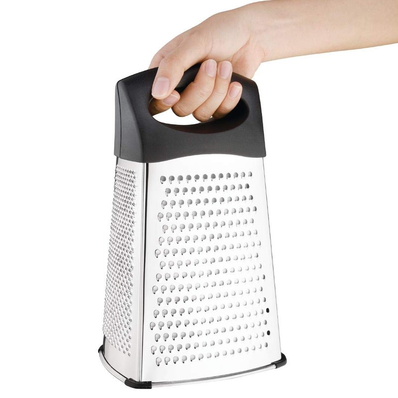 Vogue Heavy Duty Box Grater 230mm Stainless Steel Kitchen Slicer