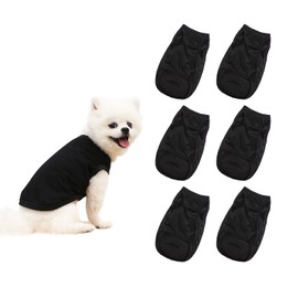 HACRAHO Shirt for Dogs, Blank Clothes, 6 Blank Dog Shirts, Sublimation Breathable Summer Vest Shirts for Medium Dogs, for Pets, XL
